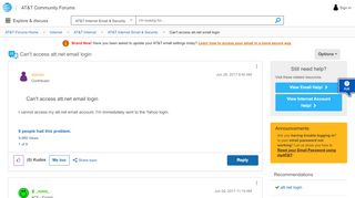 
                            7. Can't access att.net email login - AT&T Community