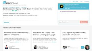 
                            5. Can't access my Myway email - been down now for over a ...