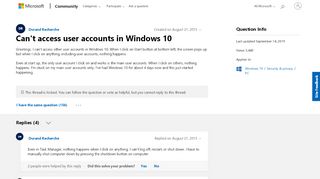 
                            7. Can't access user accounts in Windows 10 - Microsoft Community