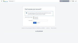 
                            8. Can't access your account? - DLP JIRA