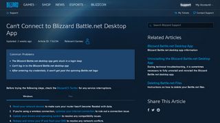 
                            2. Can't Connect to Blizzard Battle.net Desktop App - Blizzard ...