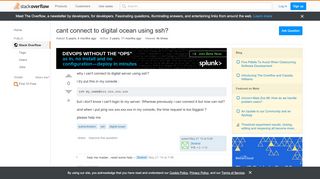 
                            9. cant connect to digital ocean using ssh? - Stack …