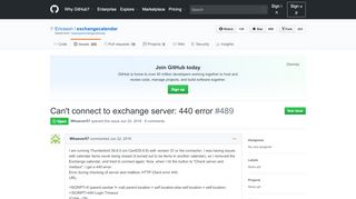
                            9. Can't connect to exchange server: 440 error · Issue #489 ...