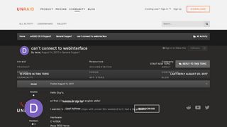 
                            1. can´t connect to webinterface - General Support - Unraid
