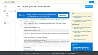 
                            5. can't disable xpack security for kibana - Stack …