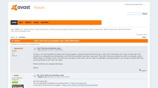 
                            4. Can't find my activation code - Avast WEBforum