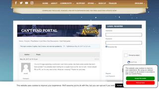 
                            4. Can't find portal - Portalknights.com