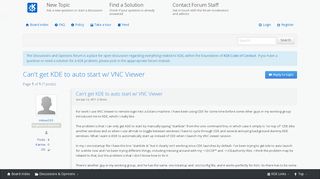 
                            5. Can't get KDE to auto start w/ VNC Viewer • KDE Community ...