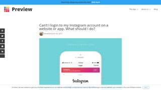 
                            7. Can't I login to my Instagram account on a website or app ...