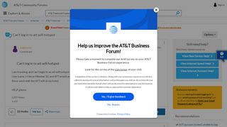 
                            6. Can't log in to att wifi hotspot - AT&T Community