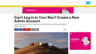 
                            6. Can't Log in to Your Mac? Create a New Admin Account