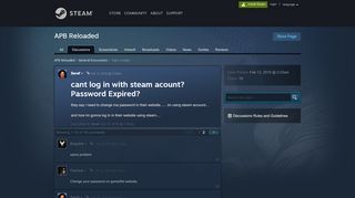 
                            9. cant log in with steam acount? Password Expired? :: APB ...