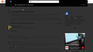 
                            8. Can't log into PSN - An error occured : PS4
