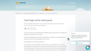 
                            4. Can't login at the client panel | XSusenet help center