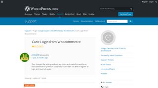 
                            9. Can’t Login from Woocommerce | WordPress.org