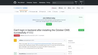 
                            4. Can't login in backend after installing the October CMS ...