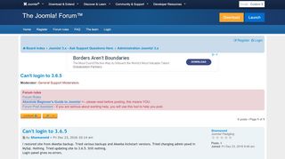 
                            2. Can't login to 3.6.5 - Joomla! Forum - community, help and support