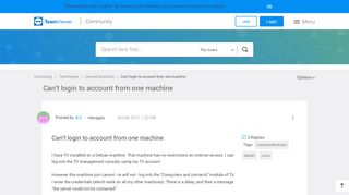 
                            9. Can't login to account from one machine - TeamViewer Community ...