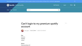 
                            7. Can't login to my premium spotify account - The Spotify ...