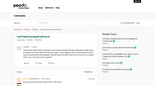 
                            5. Can't login to prepaid self serve | Koodo Community