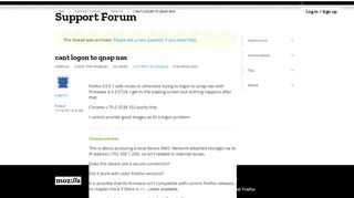 
                            6. cant logon to qnap nas - Question | Mozilla Support
