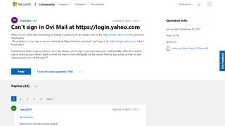 
                            3. Can't sign in Ovi Mail at https://login.yahoo.com ...