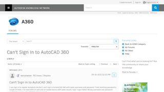 
                            7. Can't Sign in to AutoCAD 360 - Autodesk Community - Autodesk Forums