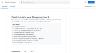 
                            7. Can't sign in to your Google Account - Google Account Help