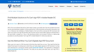 
                            6. Can’t sign PDF in Adobe Reader DC – Resolve the Problem