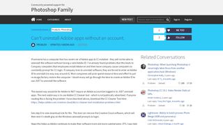 
                            8. Can't uninstall Adobe apps without an account. | Photoshop ...