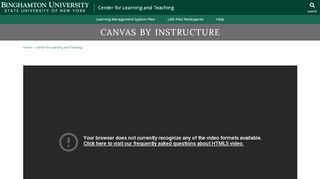 
                            1. Canvas by Instructure - Binghamton University