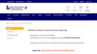 
                            8. Canvas / Canvas Teacher Login - Lee County Schools