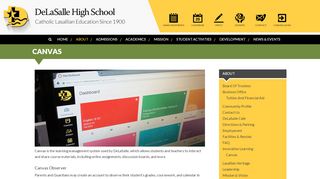 
                            4. Canvas - DeLaSalle High School