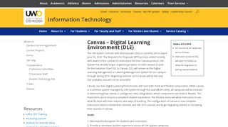 
                            5. Canvas - Digital Learning Environment Project ... - UW Oshkosh