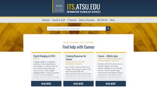 
                            1. Canvas : Information Technology Services – ATSU