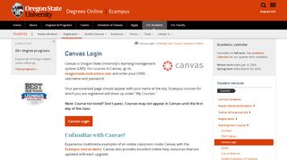 
                            5. Canvas Login – Starting Your Course – Student Services | Oregon ...