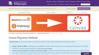 
                            3. Canvas Migration Website | University of Wisconsin-Whitewater