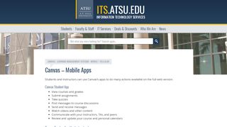 
                            2. Canvas – Mobile Apps : Information Technology Services – ATSU