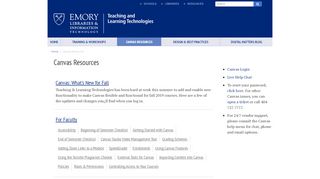 
                            6. Canvas Resources - Emory University