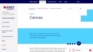 
                            1. Canvas - RMIT University