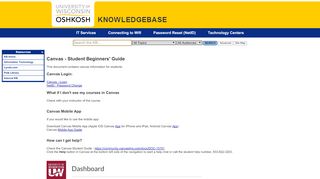 
                            4. Canvas - Student Beginners' Guide - UW Oshkosh External KB