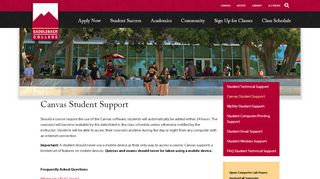 
                            2. Canvas Student Support | Saddleback College