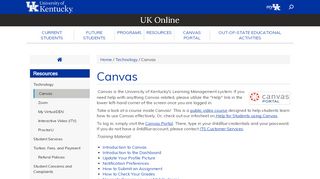 
                            8. Canvas | UK Online - University of Kentucky