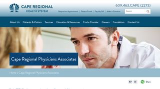 
                            3. Cape Regional Physicians Associates | Cape Regional Health System