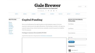 
                            3. Capital Funding - Gale Brewer - Manhattan Borough President