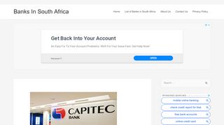 
                            3. Capitec Bank Login - Banks In South Africa