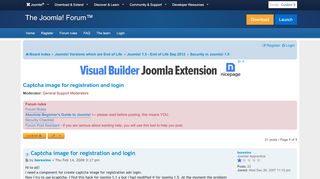 
                            7. Captcha image for registration and login - Joomla! …