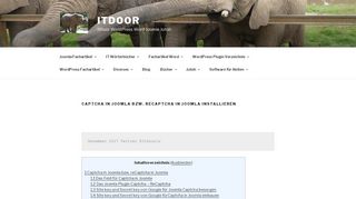 
                            6. Captcha in Joomla bzw. reCaptcha in Joomla …