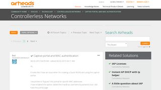 
                            8. Captive portal and MAC authentication - Airheads Community - Aruba ...