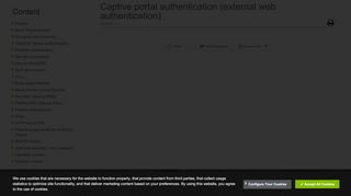 
                            5. Captive portal authentication (external web authentication)